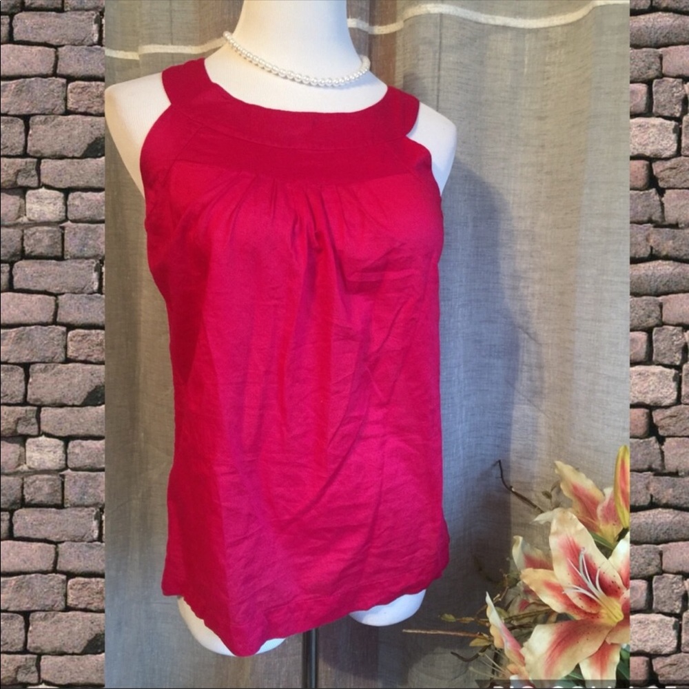 Banana Republic off the shoulder pink ladies top